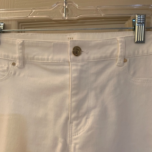 White House Black Market White The Jegging Crop Pants sz 4 - Picture 2 of 7